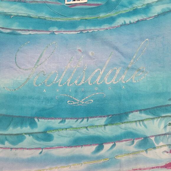 Vintage 90s Scottsdale Cropped Shirt Womens M/L 21x24 Baggy - Picture 9 of 12